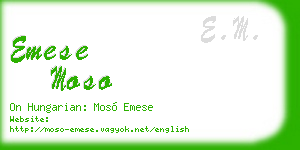 emese moso business card