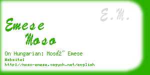 emese moso business card